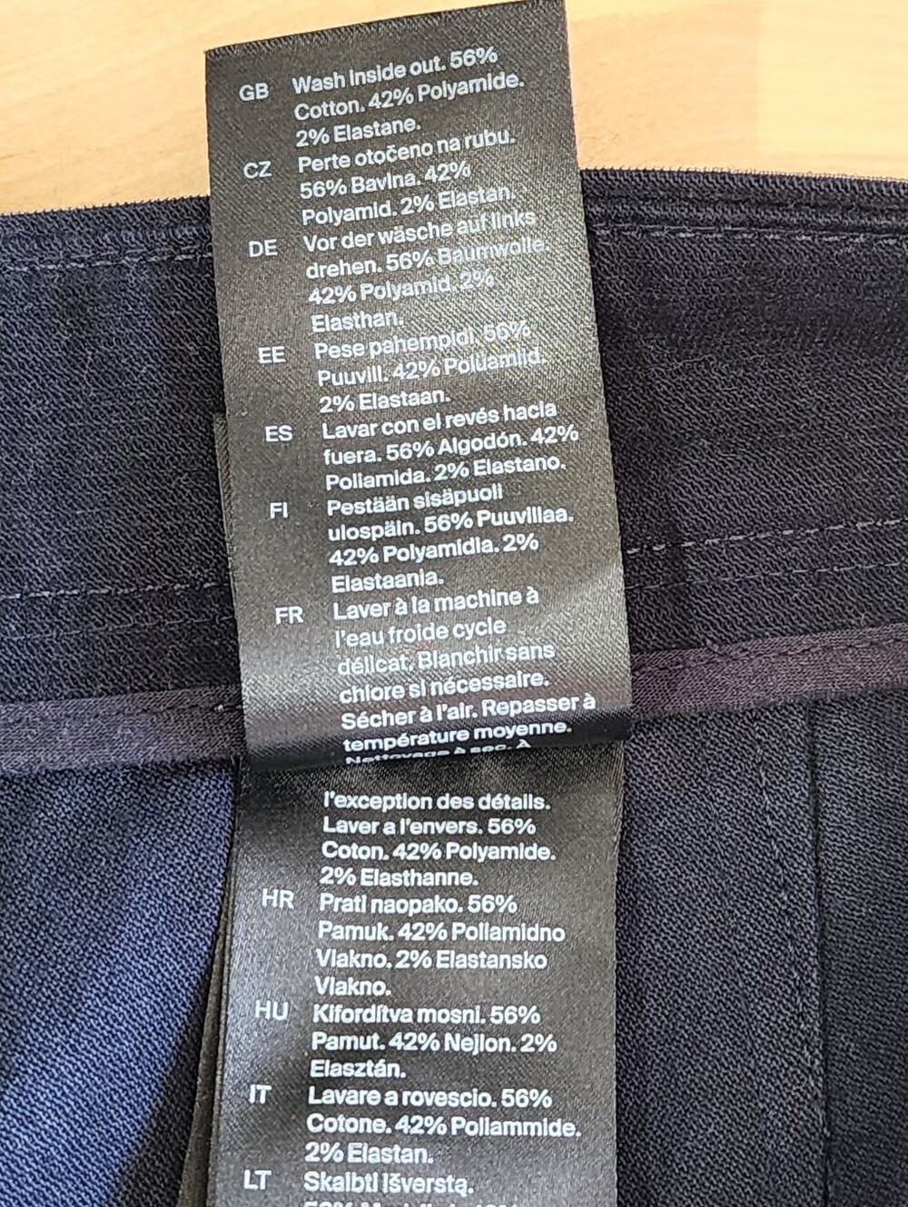 COS | Cropped Wide-Leg Cargo Trousers | Dark Navy Blue | Size 12 | NWOT - Picture 10 of 10
